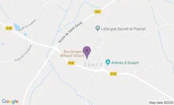Localisation Doazit Ap - 40700
