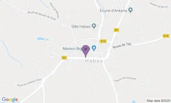 Localisation Habas Bp - 40290