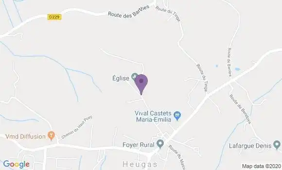 Localisation Heugas Bp - 40180