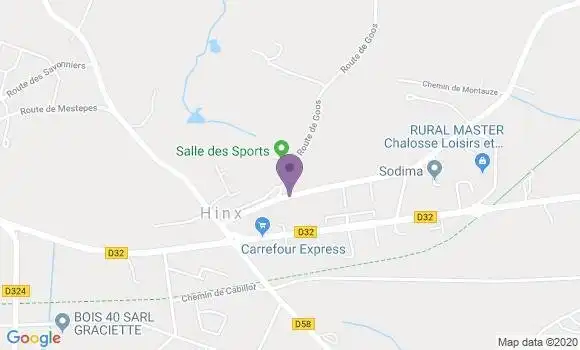 Localisation Hinx Bp - 40180