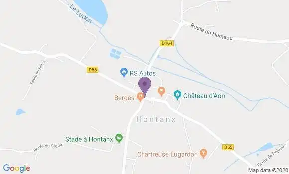 Localisation Hontanx Ap - 40190