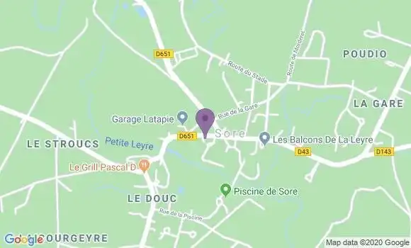 Localisation Luxey Ap - 40430