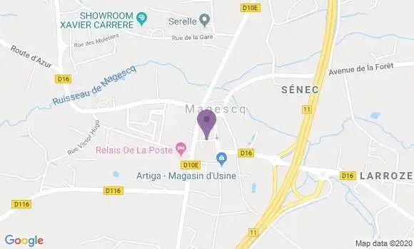 Localisation Magescq Bp - 40140