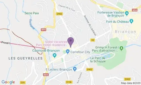 Localisation Briancon Sainte Catherine - 05100