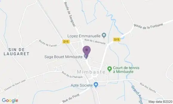 Localisation Mimbaste Bp - 40350