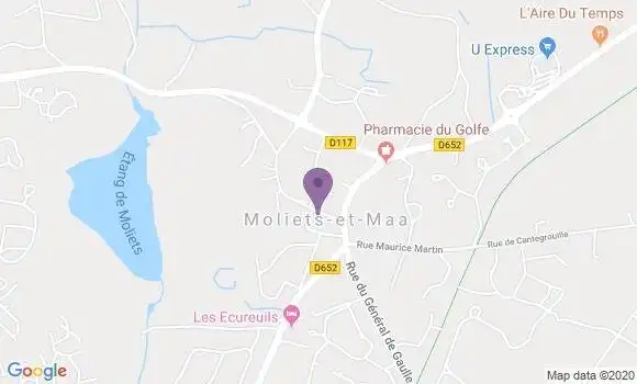 Localisation Moliets et Maa Bp - 40660