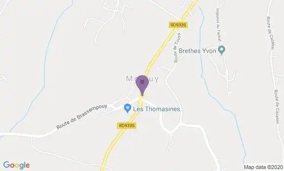 Localisation Momuy Ap - 40700