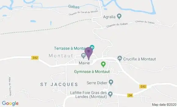Localisation Montaut Ap - 40500