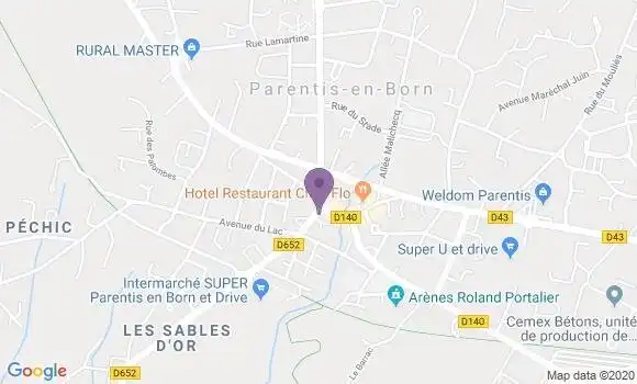 Localisation Parentis En Born - 40160