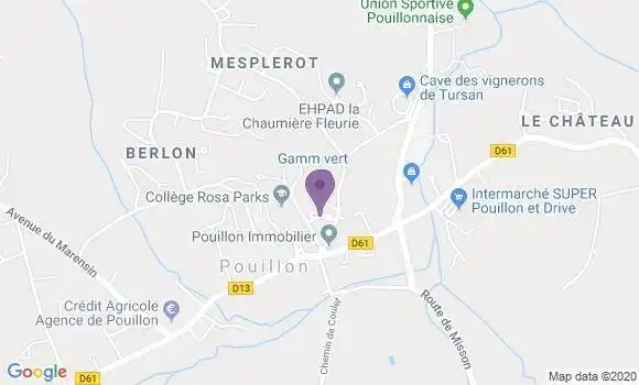 Localisation Pouillon - 40350