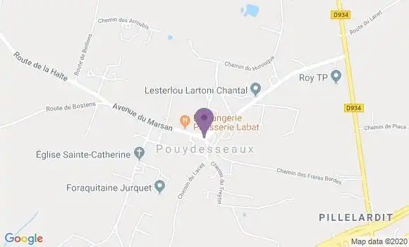 Localisation Pouydesseaux Ap - 40120