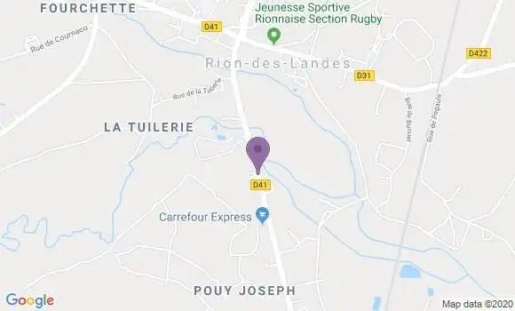 Localisation Rion des Landes Bp - 40370