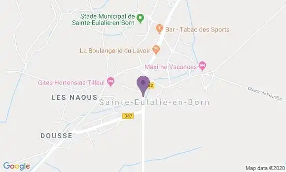 Localisation Sainte Eulalie En Born Bp - 40200