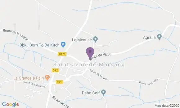 Localisation Saint Jean de Marsacq Bp - 40230