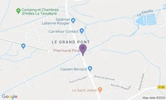 Localisation Saint Julien En Born - 40170