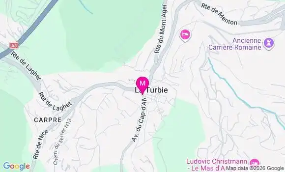 Localisation La Turbie - 06320