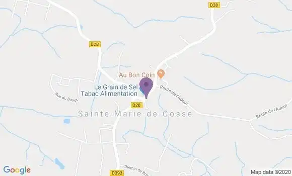 Localisation Sainte Marie de Gosse Bp - 40390