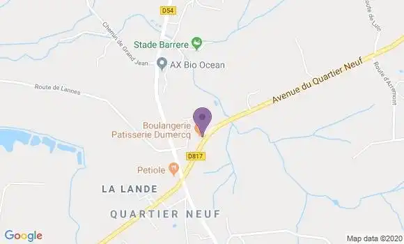 Localisation Saint Martin de Seignanx - 40390