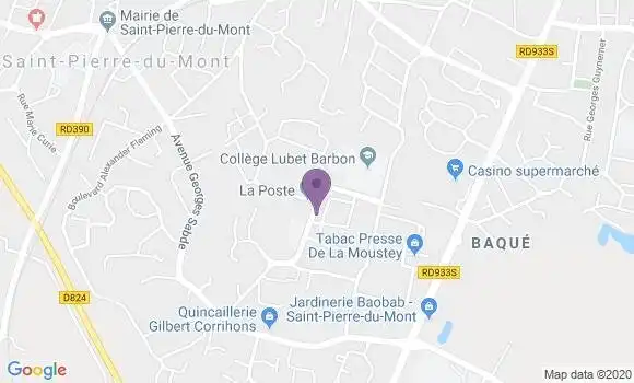Localisation Saint Pierre du Mont Bp - 40280