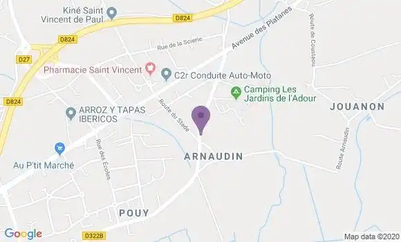 Localisation Saint Vincent de Paul Bpx - 40990