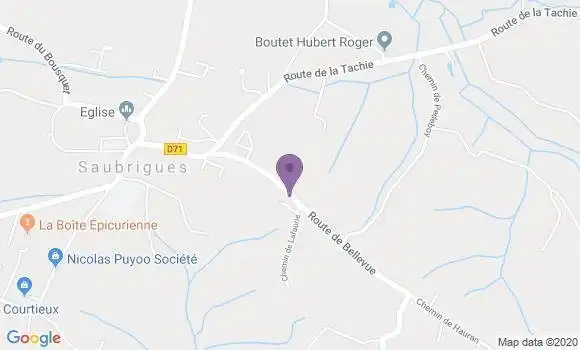 Localisation Saubrigues Bp - 40230