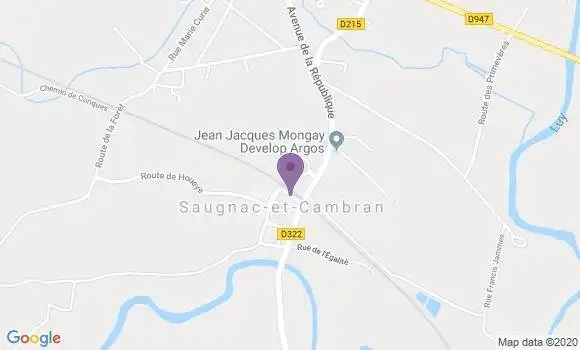 Localisation Saugnac et Cambran Bpx - 40180