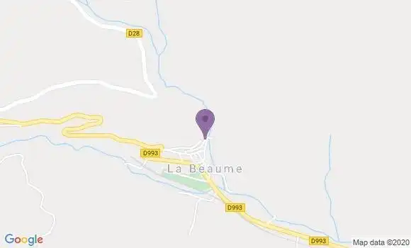 Localisation La Beaume Ap - 05140