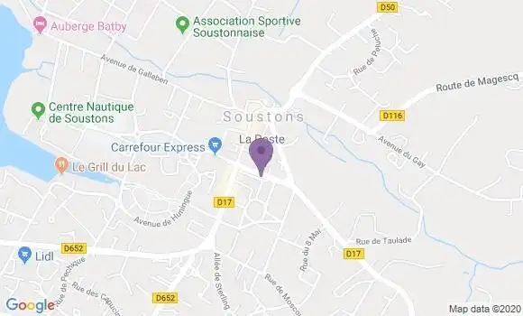 Localisation Soustons - 40140