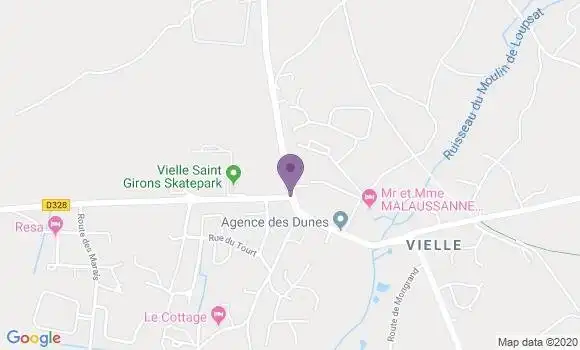 Localisation Vielle Saint Girons Bp - 40560