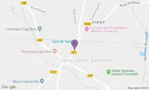 Localisation Ygos Saint Saturnin - 40110