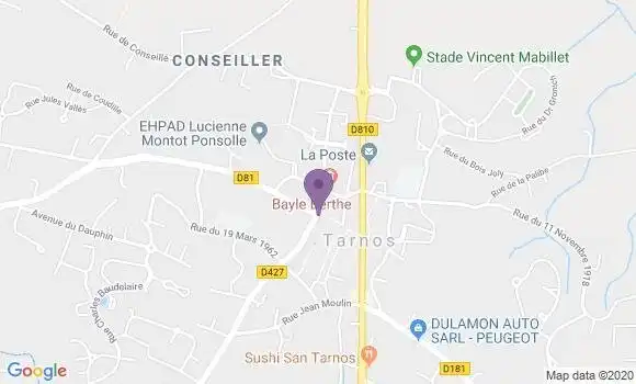 Localisation Tarnos Bp - 40220