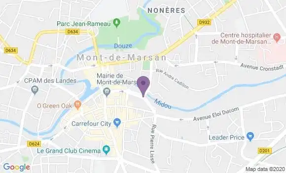 Localisation Ga1 Mont de Marsan Bp - 40000