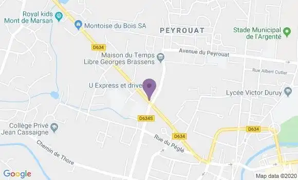 Localisation Ga2 Mont de Marsan Bp - 40000