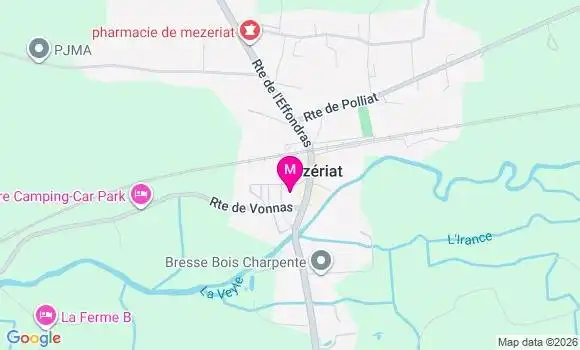 Localisation Mezeriat - 01660