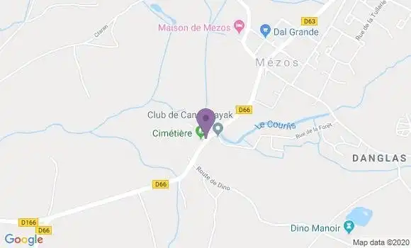 Localisation St Julien En Born Contis Ap - 40170