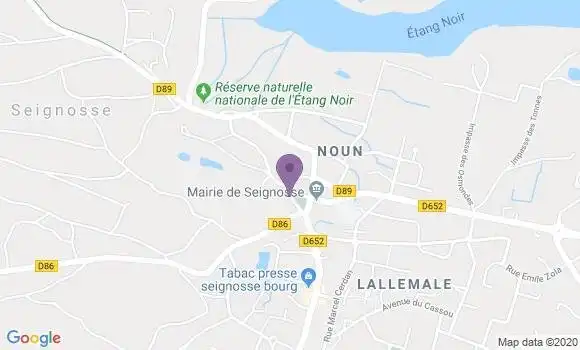 Localisation Seignosse le Penon Bp - 40510