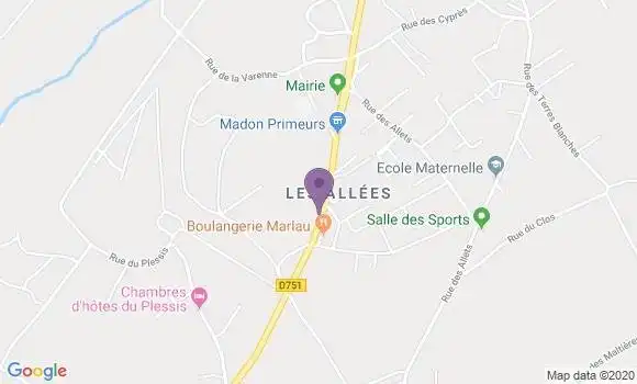 Localisation Chailles Bp - 41120