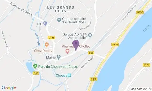 Localisation Chambon sur Cisse Ap - 41190