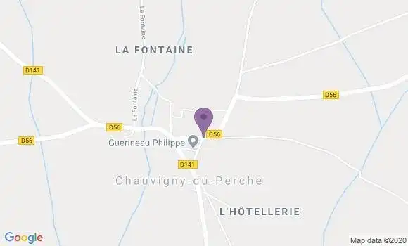 Localisation Chauvigny du Perche Ap - 41270