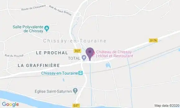 Localisation Chissay En Touraine Ap - 41400
