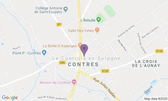 Localisation Contres - 41700