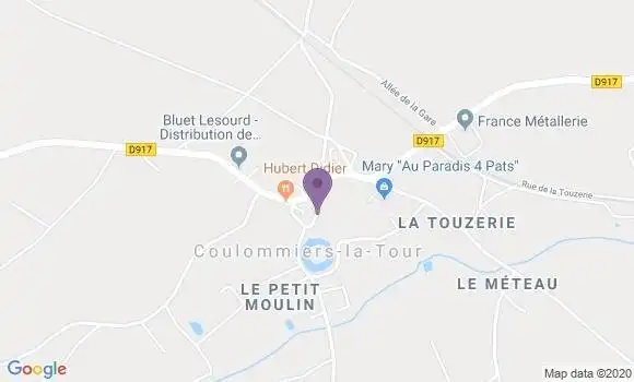 Localisation Coulommiers la Tour Ap - 41100