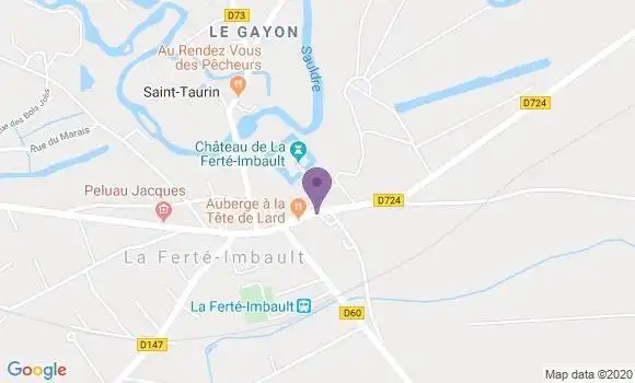 Localisation La Ferte Imbault Bpx - 41300