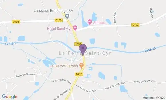 Localisation La Ferte St Cyr - 41220