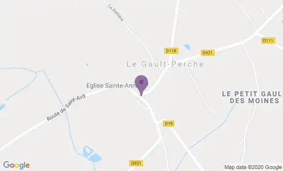 Localisation Le Gault du Perche Bp - 41270