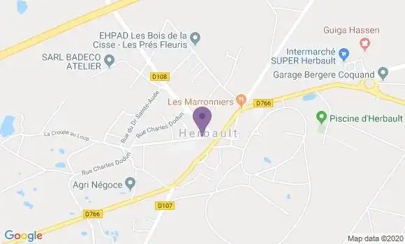Localisation Herbault - 41190