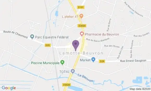Localisation Lamotte Beuvron - 41600