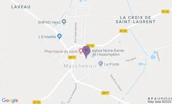 Localisation Marchenoir Bp - 41370