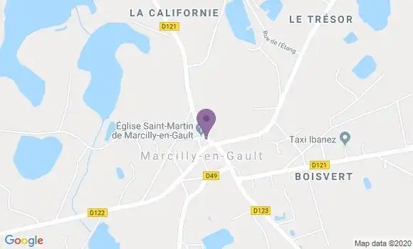 Localisation Marcilly En Gault Bp - 41210