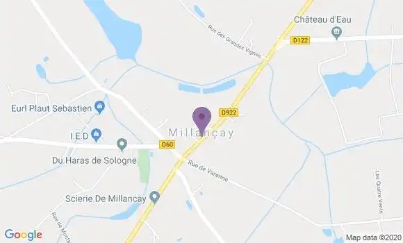 Localisation Millancay Ap - 41200